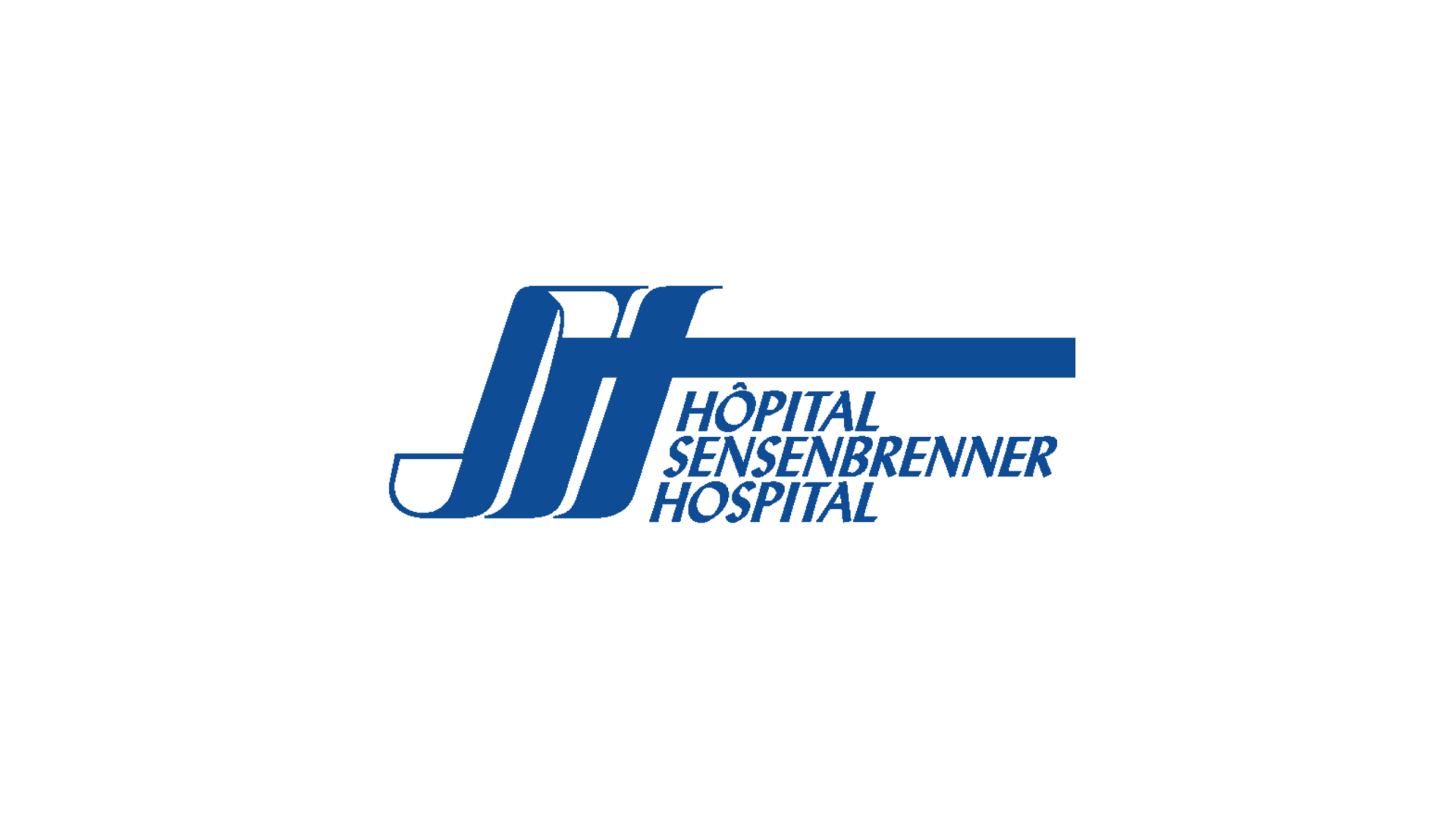 Timmins Care Logo of Hôpital Sensenbrenner Hospital with blue letters "JH" followed by the hospital's name in both French and English on a white background. Cochrane District Social Services Administration Board