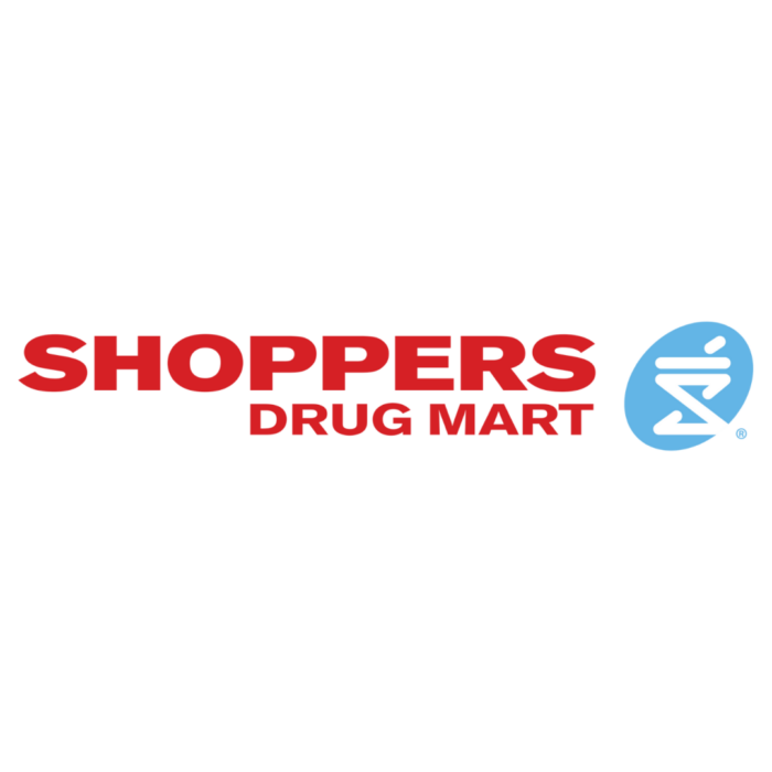 Timmins Care Logo of Shoppers Drug Mart; "Shoppers Drug Mart" is written in red text with a blue stylized mortar and pestle symbol to the right. Cochrane District Social Services Administration Board