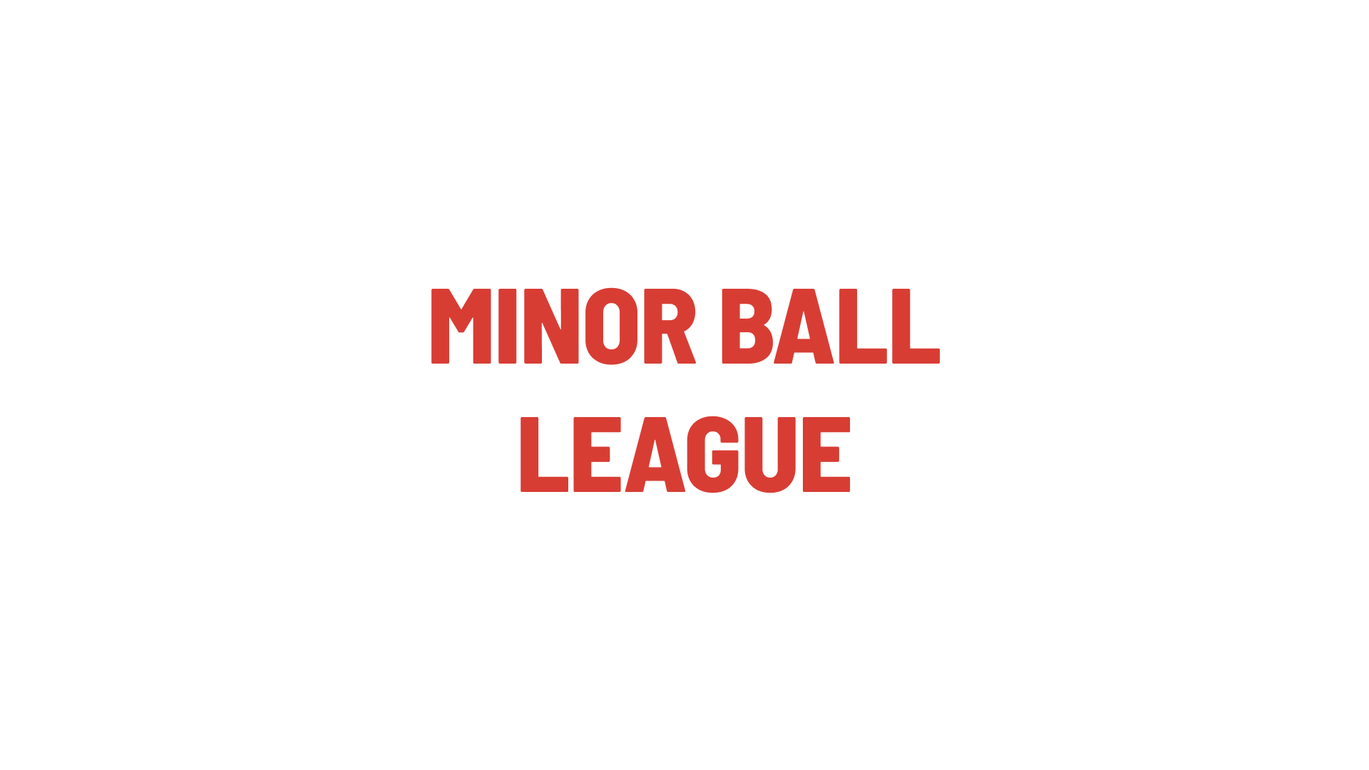 Timmins Care Red text reading "MINOR BALL LEAGUE" on a white background. Cochrane District Social Services Administration Board