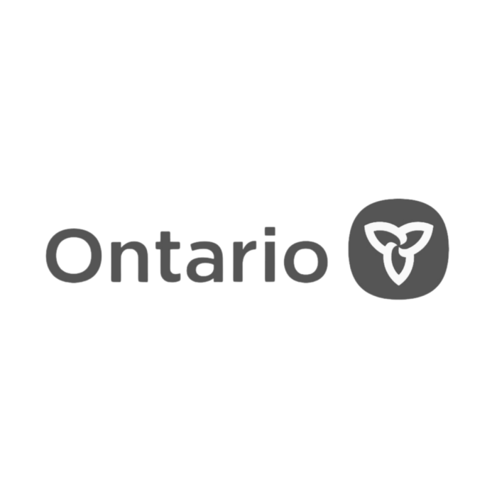 Timmins Care Logo of Ontario featuring the text "Ontario" followed by a stylized trillium flower symbol inside a circular background. Cochrane District Social Services Administration Board