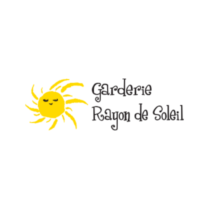 Timmins Care Logo of "Garderie Rayon de Soleil" featuring a smiling yellow sun with text in a handwritten style. Cochrane District Social Services Administration Board