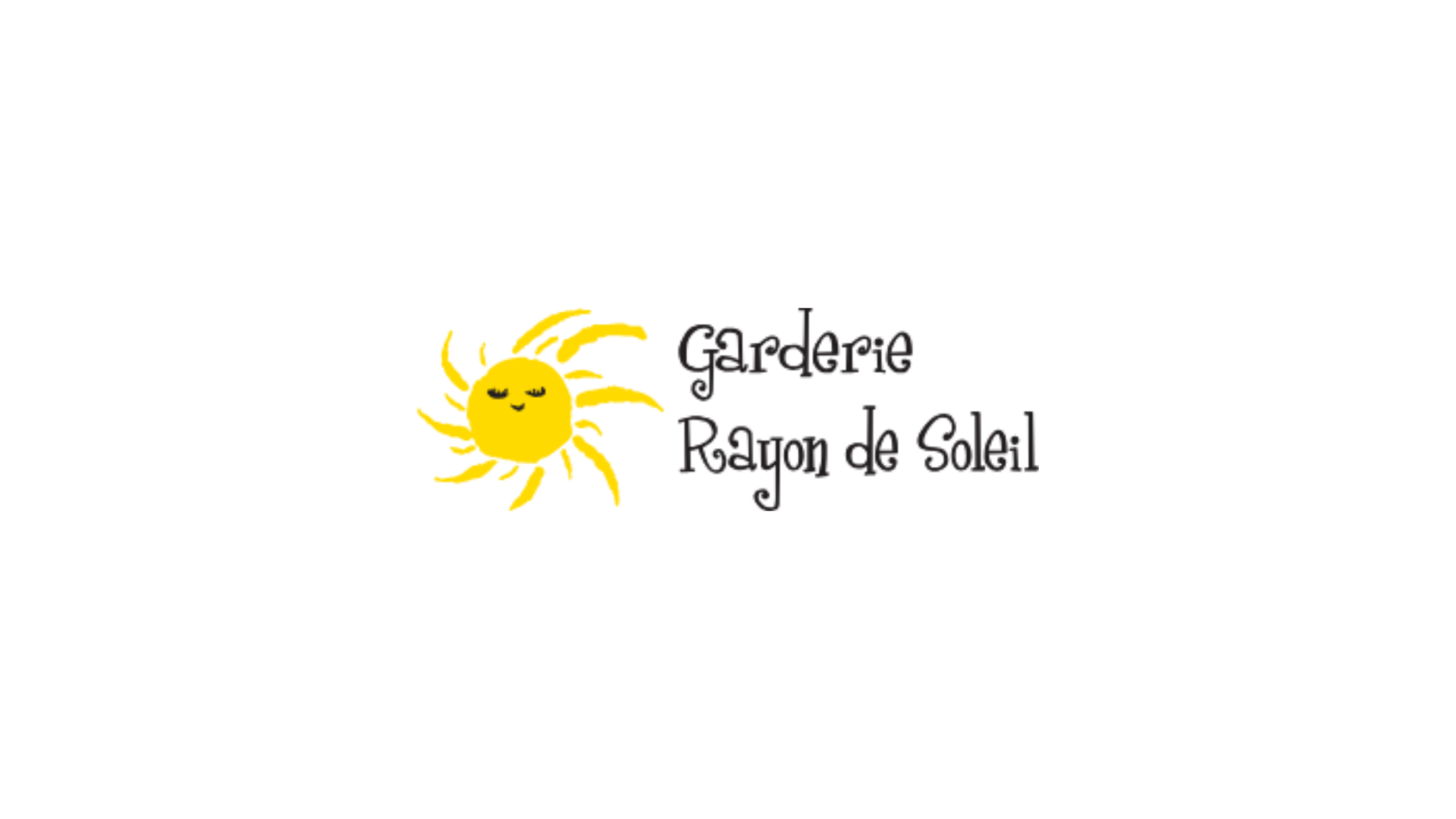 Timmins Care Logo of "Garderie Rayon de Soleil" featuring a smiling yellow sun with text in a handwritten style. Cochrane District Social Services Administration Board