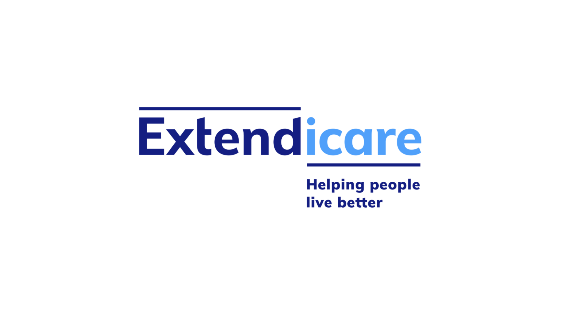 Timmins Care Blue and white Extendicare logo with the tagline "Helping people live better. Cochrane District Social Services Administration Board