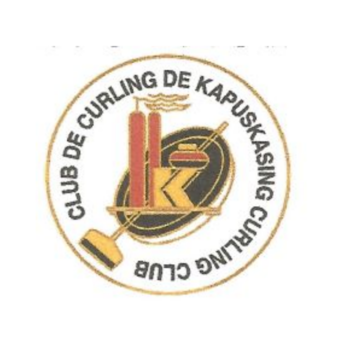 Timmins Care Logo of the Kapuskasing Curling Club featuring a curling stone, broom, and the club's name in both English and French encircling the design. Cochrane District Social Services Administration Board