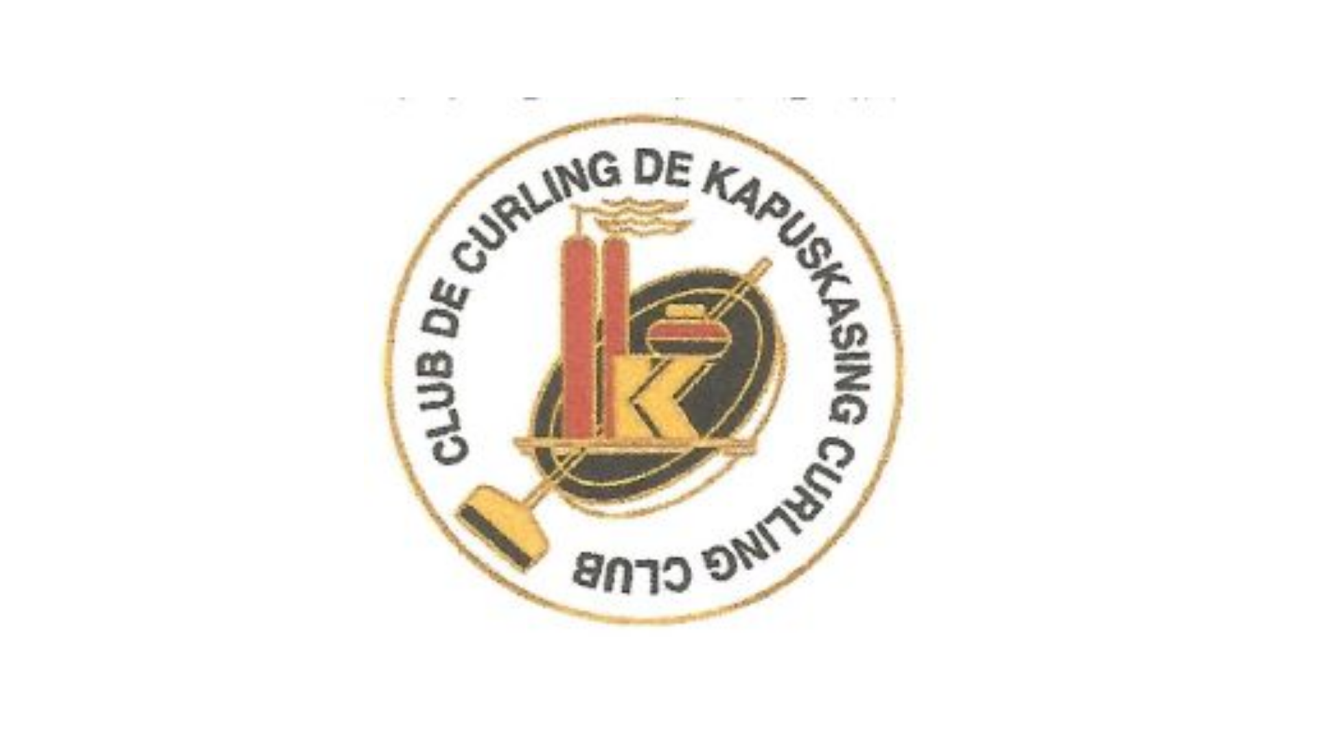 Timmins Care Logo of the Kapuskasing Curling Club featuring a curling stone, broom, and the club's name in both English and French encircling the design. Cochrane District Social Services Administration Board