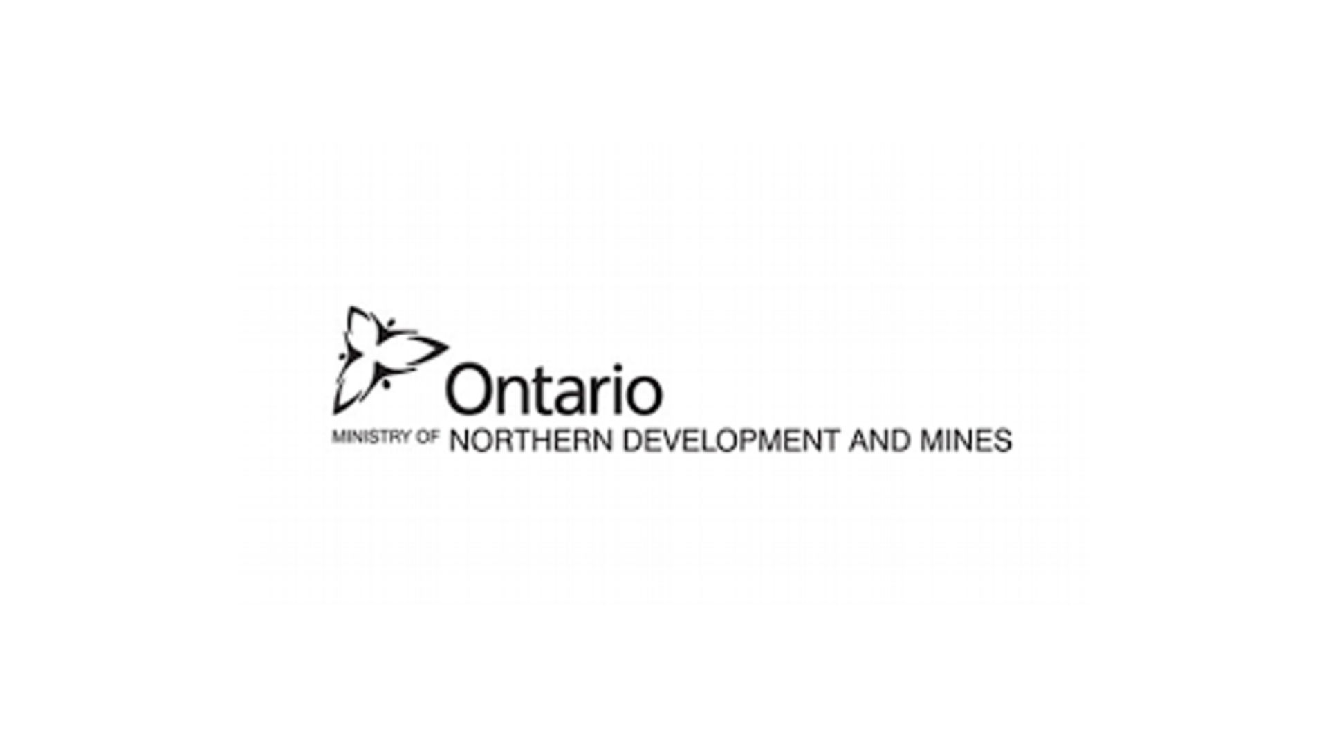 Timmins Care Logo of Ontario Ministry of Northern Development and Mines featuring a trilium flower symbol on the left, with the text "Ontario Ministry of Northern Development and Mines" on the right. Cochrane District Social Services Administration Board