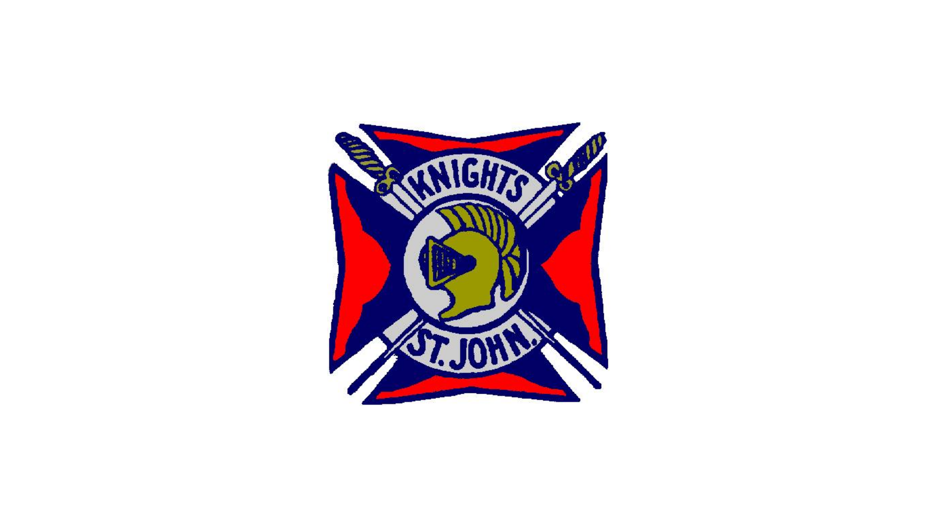 Timmins Care Logo of the Knights of St. John featuring a knight's helmet in profile on a shield, crossed by two swords, with red and blue background. Cochrane District Social Services Administration Board